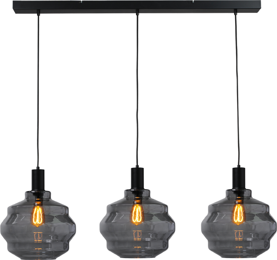 Porto HL PORTO 3LTS MATT BLACK/MATT BLACK BEAM 100X8CM