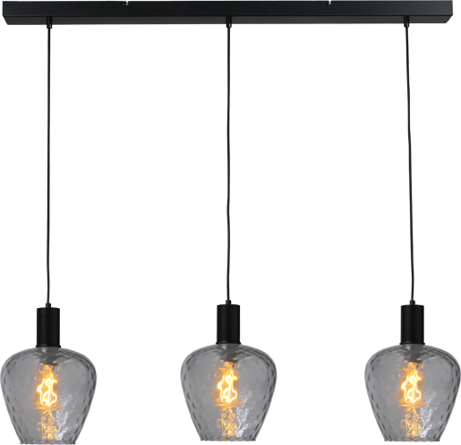Porto HL PORTO 3LTS MATT BLACK/MATT BLACK BEAM 100X8CM