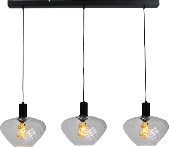 Porto HL PORTO 3LTS MATT BLACK/MATT BLACK BEAM 100X8CM