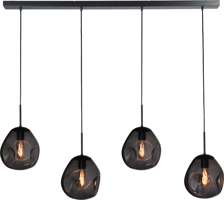 Lava HL LAVA 4-LIGHT MATT BLACK/MATT BLACK 130X8CM