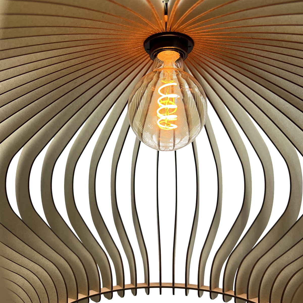 Ufo HL UFO 1LTS PENDANT BLACK, BLACK PVC CABLE 200CM