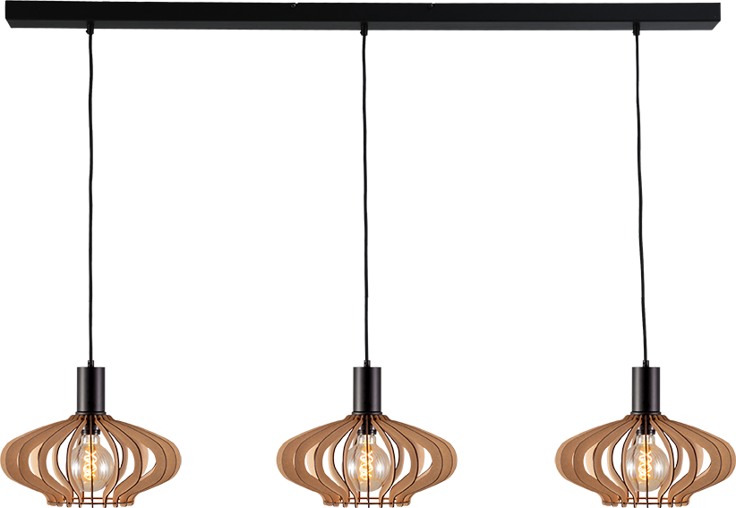 Ufo HL UFO 3LTS MATT BLACK BEAM MATT BLACK 130X8CM
