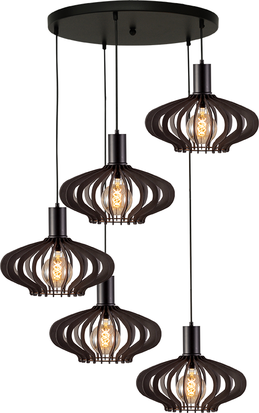 Ufo HL UFO 5LTS MATT BLACK BASE MATT BLACK Ø50CM