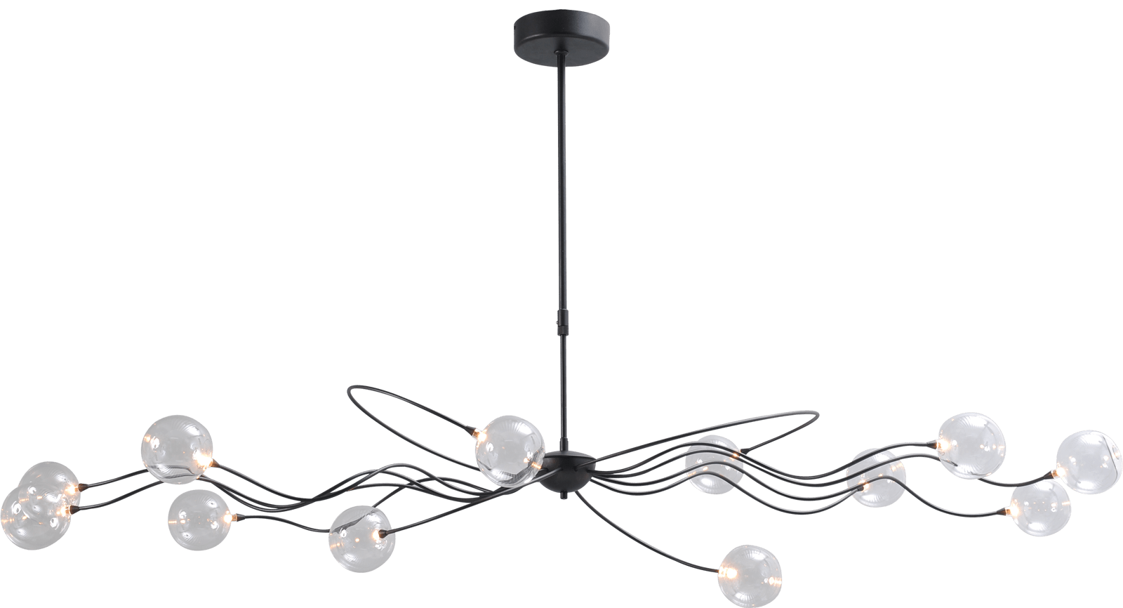 Gio HL GIO BLACK 12LIGHT WIDTH 170CM DTW