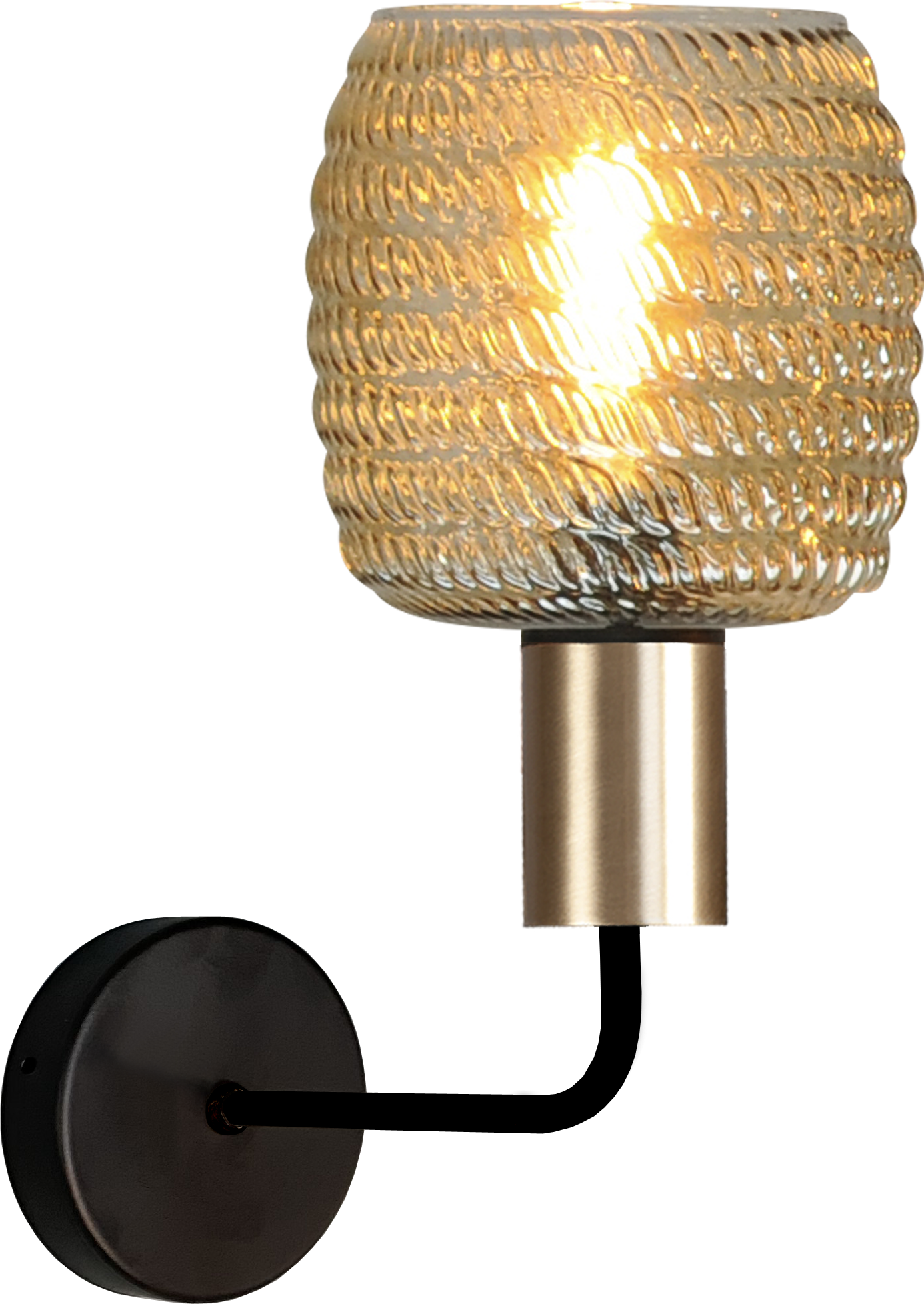 Bounty WL BOUNTY MATT BLACK/MATT GOLD L.38CM UPLIGHT