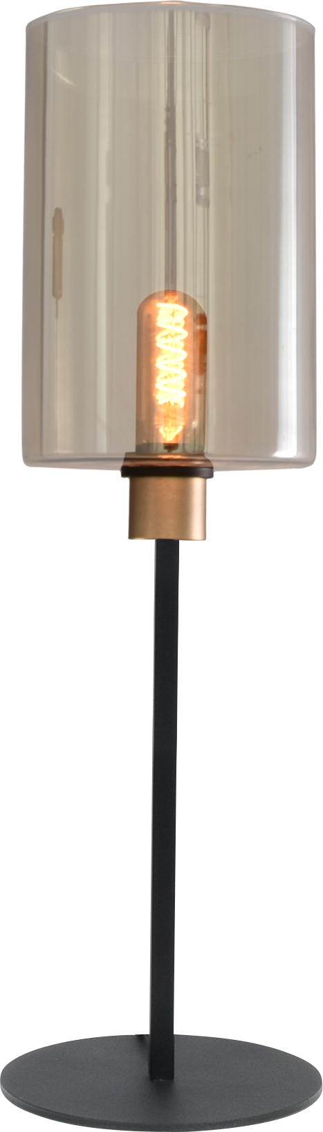 Ortona TL ORTONA 1-LIGHT H.63,5CM MATT BLACK/MATT GOLD
