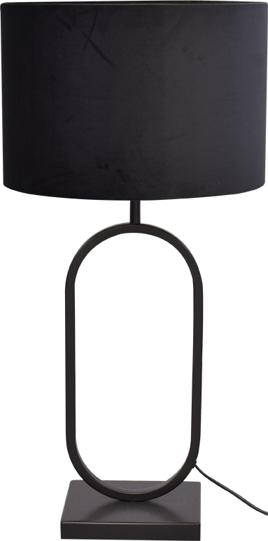 Rico TL RICO MATT BLACK OVAL LARGE H.73CM