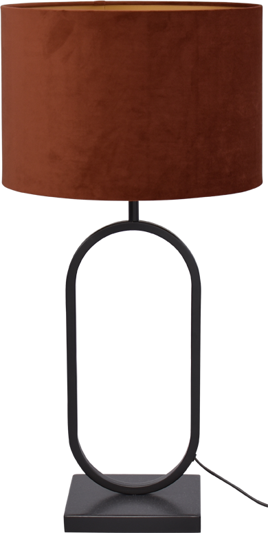 Rico TL RICO MATT BLACK OVAL LARGE H.73CM