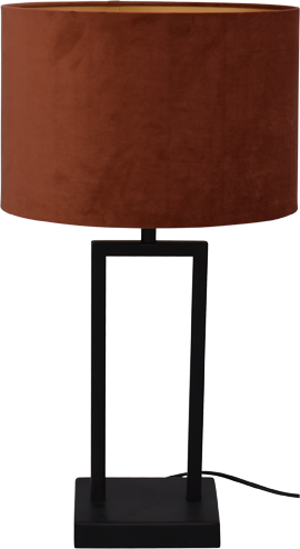 Veneto TL VENETO MATT BLACK RECTANGLE SMALL H.53CM