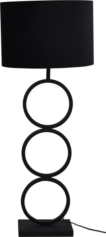 Capri TL CAPRI MATT BLACK RINGS LARGE H.92CM