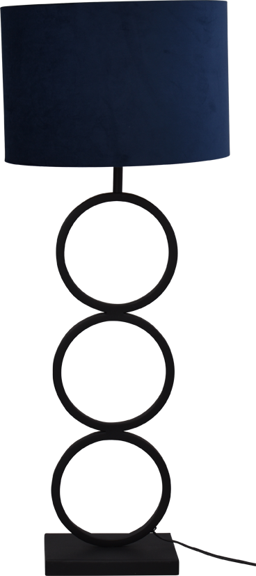 Capri TL CAPRI MATT BLACK RINGS LARGE H.92CM