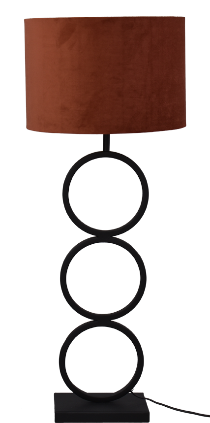 Capri TL CAPRI MATT BLACK RINGS LARGE H.92CM