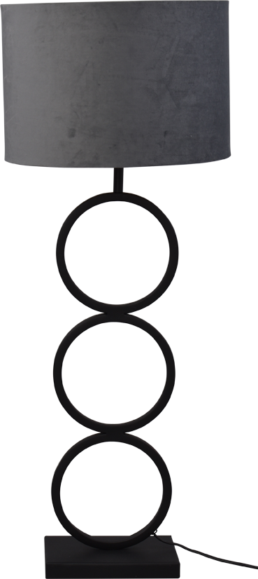 Capri TL CAPRI MATT BLACK RINGS LARGE H.92CM