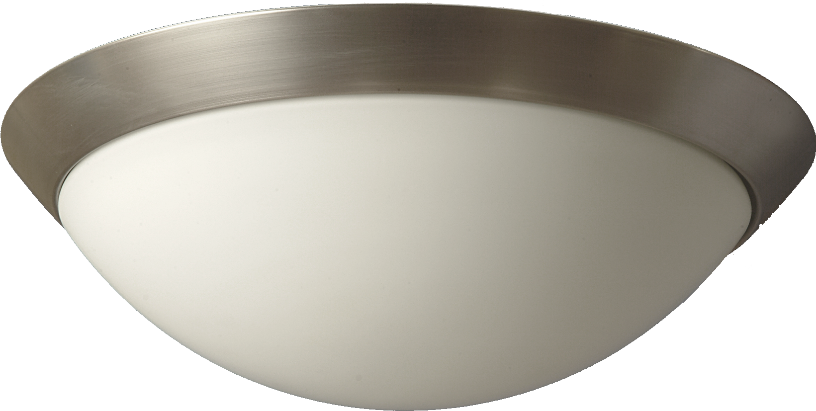 Plafonnier PL MATT NICKEL Ø35CM GLASS MATT WHITE Ø30CM 1X E27