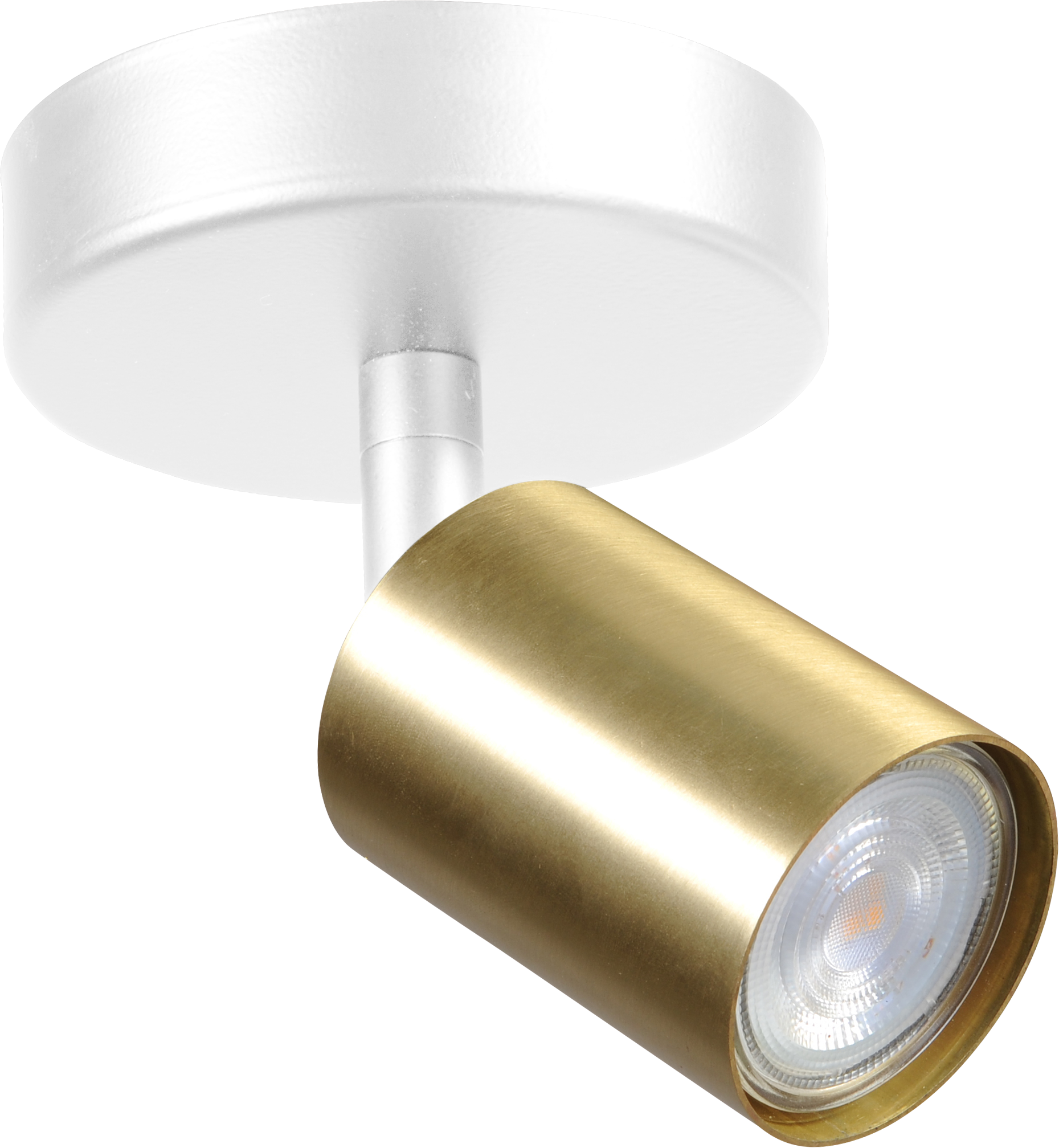 Bounce PL BOUNCE 1-LIGHT MATT GOLD CANOPY WHITE Ø10,8CM