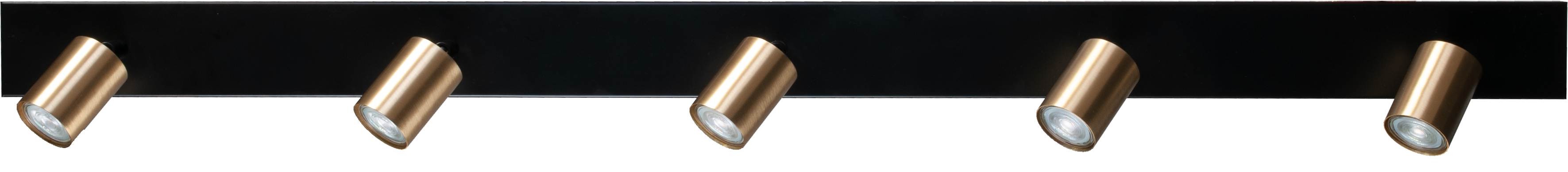 Bounce PL BOUNCE 5-LIGHT MATT GOLD BEAM BLACK 130X8CM