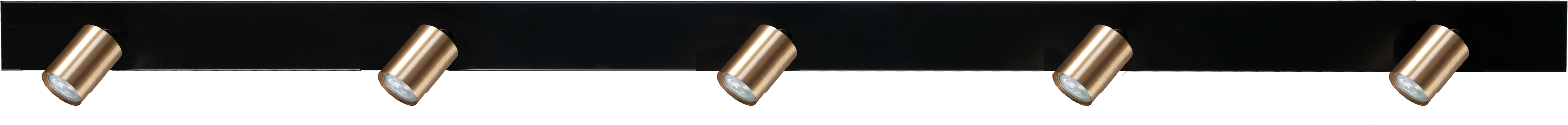 Bounce PL BOUNCE 5-LIGHT MATT GOLD BEAM BLACK 180X8CM