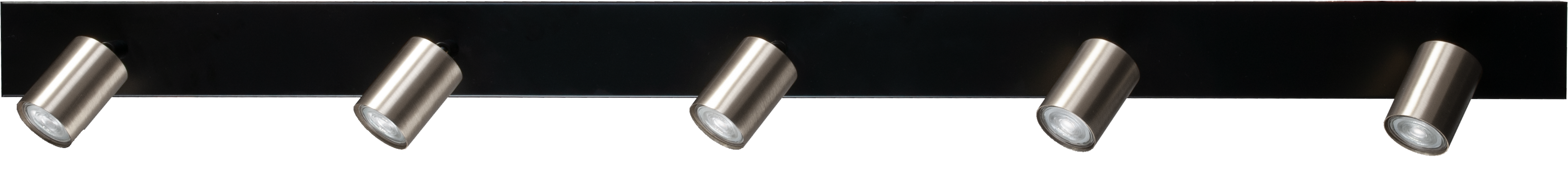 Bounce PL BOUNCE 5-LIGHT MATT NICKEL BEAM BLACK 130X8CM