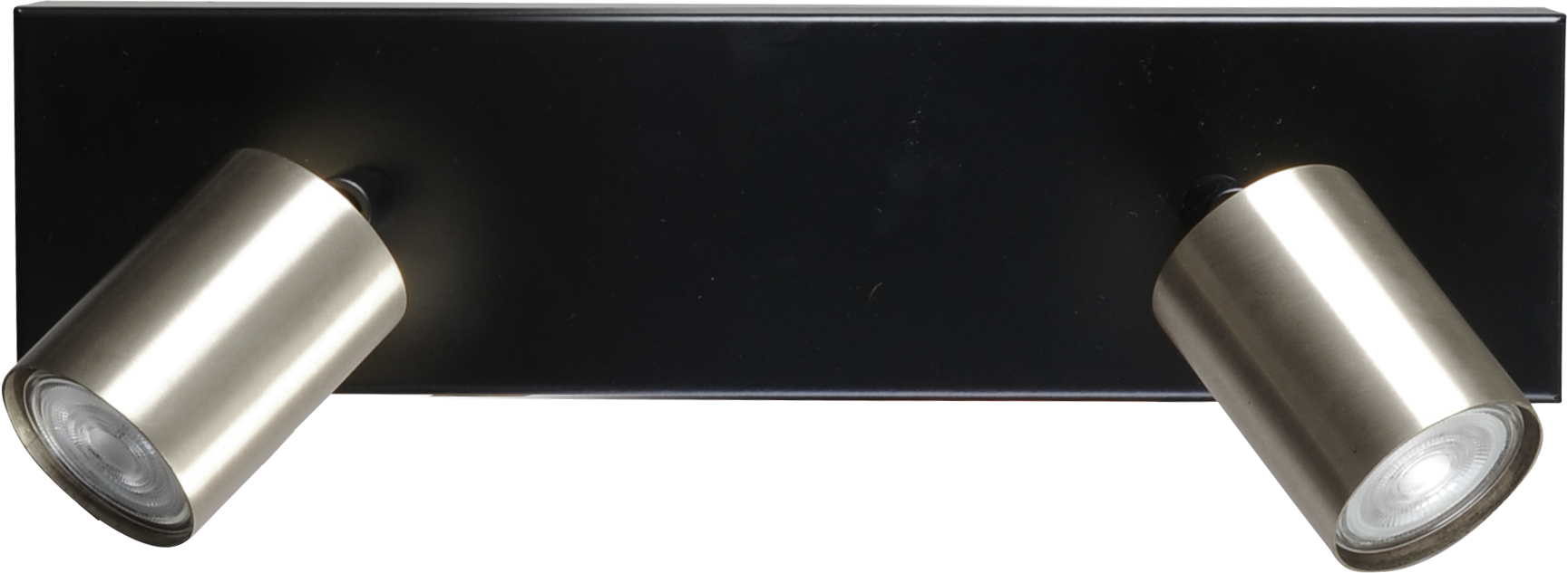 Bounce PL BOUNCE 2-LIGHT MATT NICKEL BEAM BLACK 40X9CM