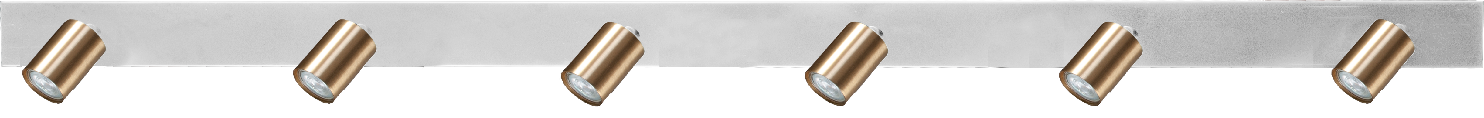 Bounce PL BOUNCE 6-LIGHT MATT GOLD BEAM WHITE 160X8CM