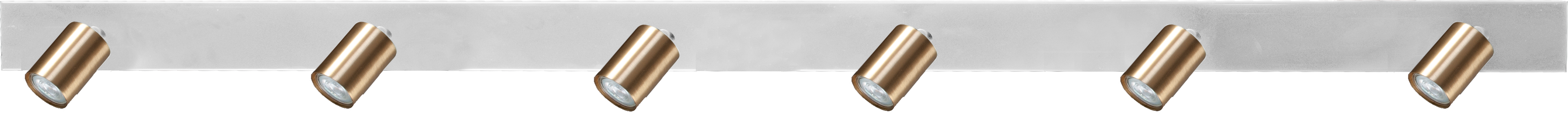 Bounce PL BOUNCE 6-LIGHT MATT GOLD BEAM WHITE 180X8CM
